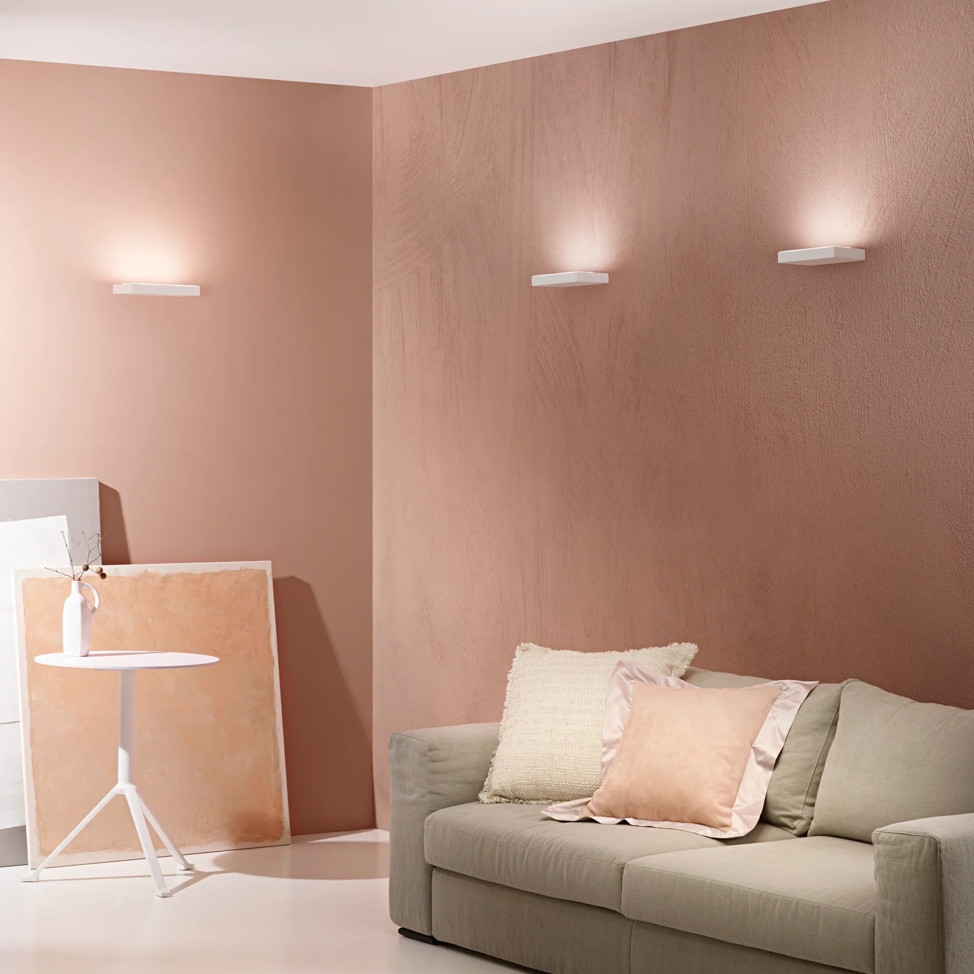 APLIQUE PARED LED BLANCO EIDOS 20W-30W-40W 5440LM CCT 24X15X3.5CM